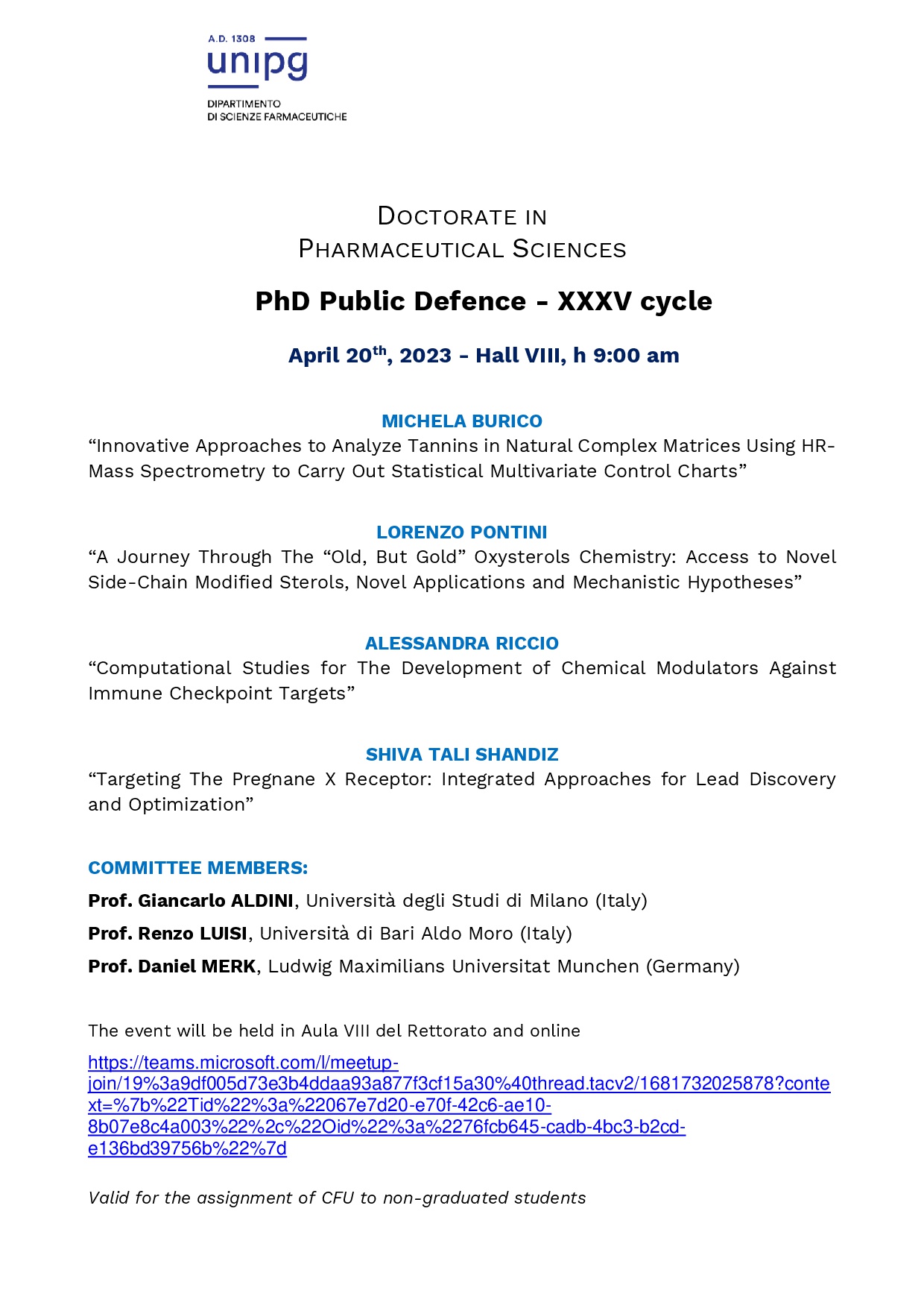 phd public defence xxxv cycle