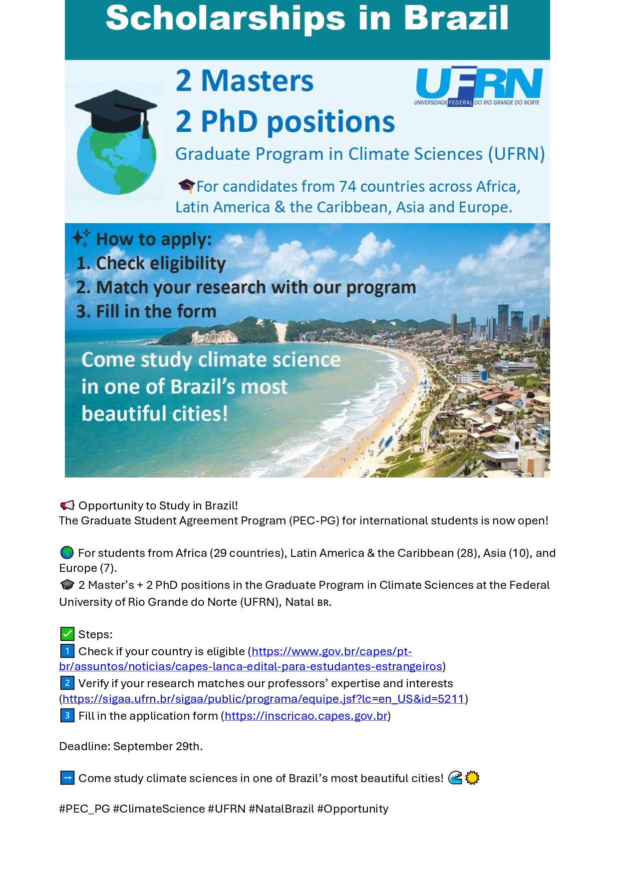 scholarship in brasil