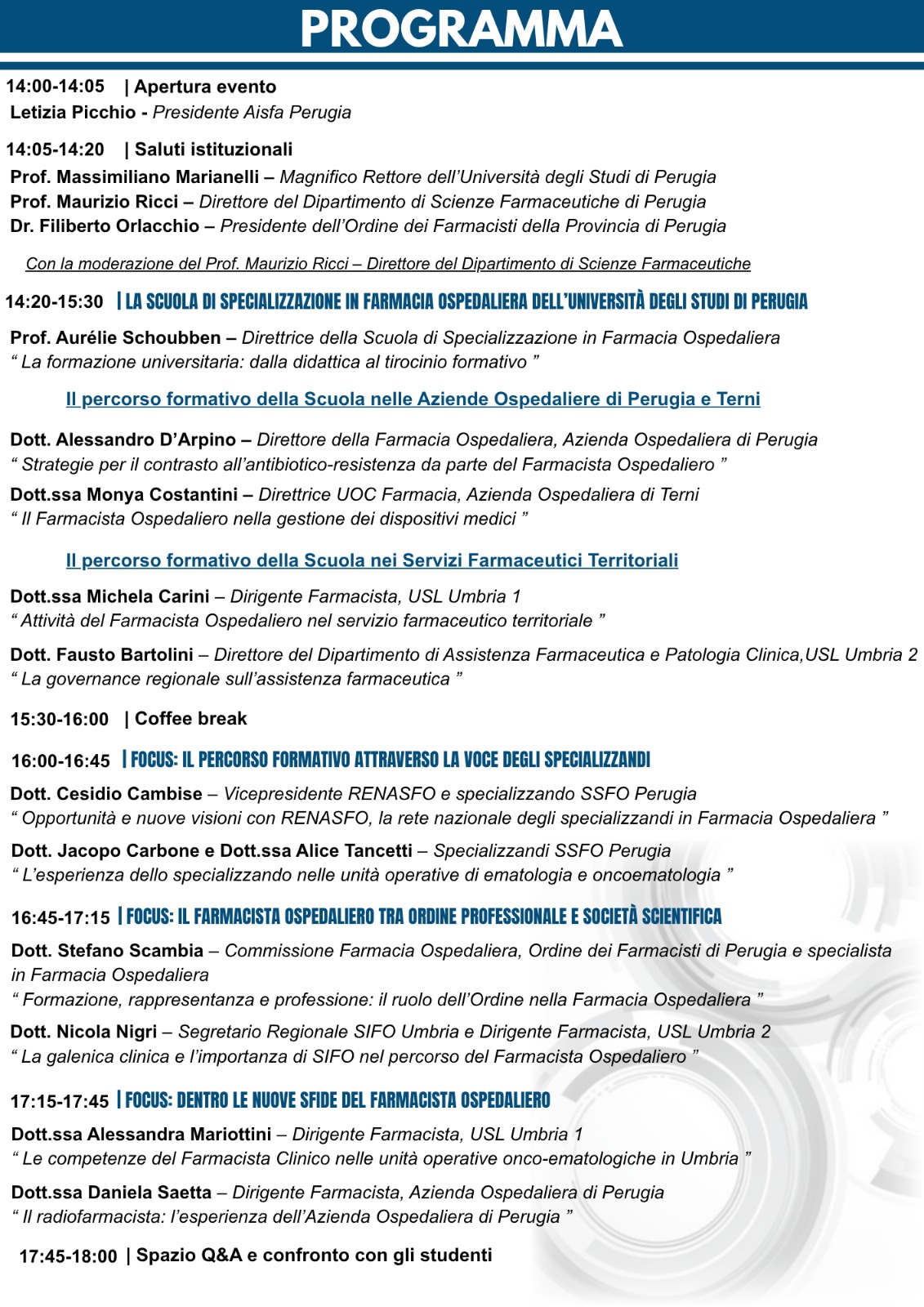 programma evento ssfo