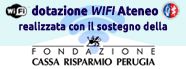Dotazione WIFI realizzata con il sostegno della Fondazione Cassa di Risparmio di Perugia